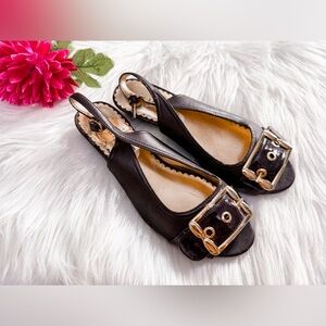 🔹‎ 10/$35-  Rampage Wedge Slingback Peep Toes